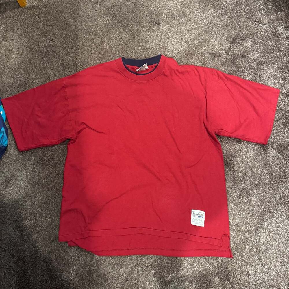Vintage MacGregor Athletic Wear Red T-Shirt Size XL